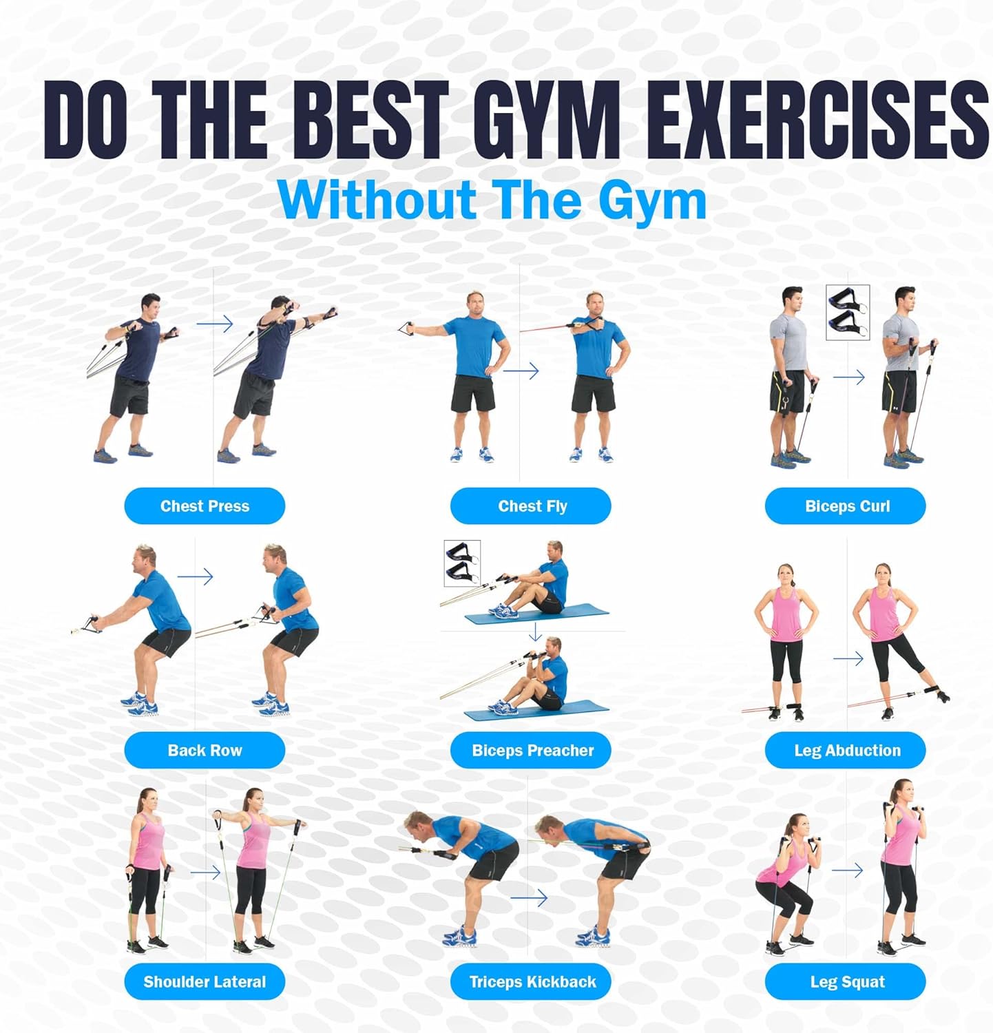 Barbarian™ Elite Bands – 5 Bands Kit – Up to 190 lbs of Resistance!