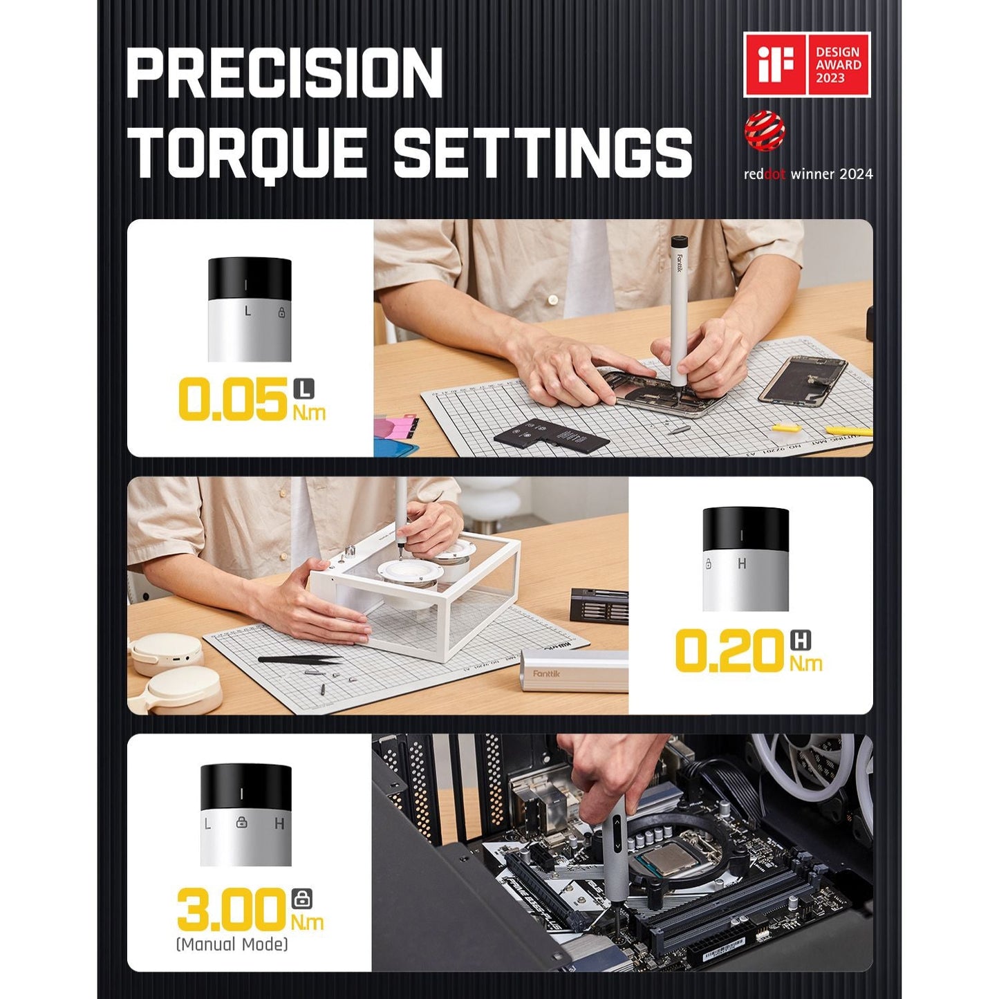 Fanttik E1 MAX Precision Electric Screwdriver - VIP