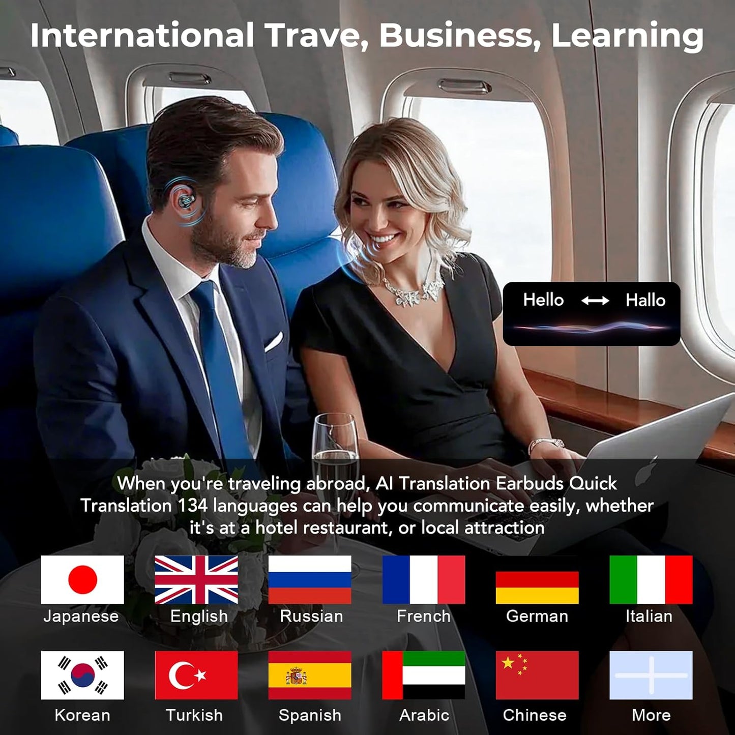 ERAZER X8 AI Translator Earbuds – 40 Hrs Battery - VIP