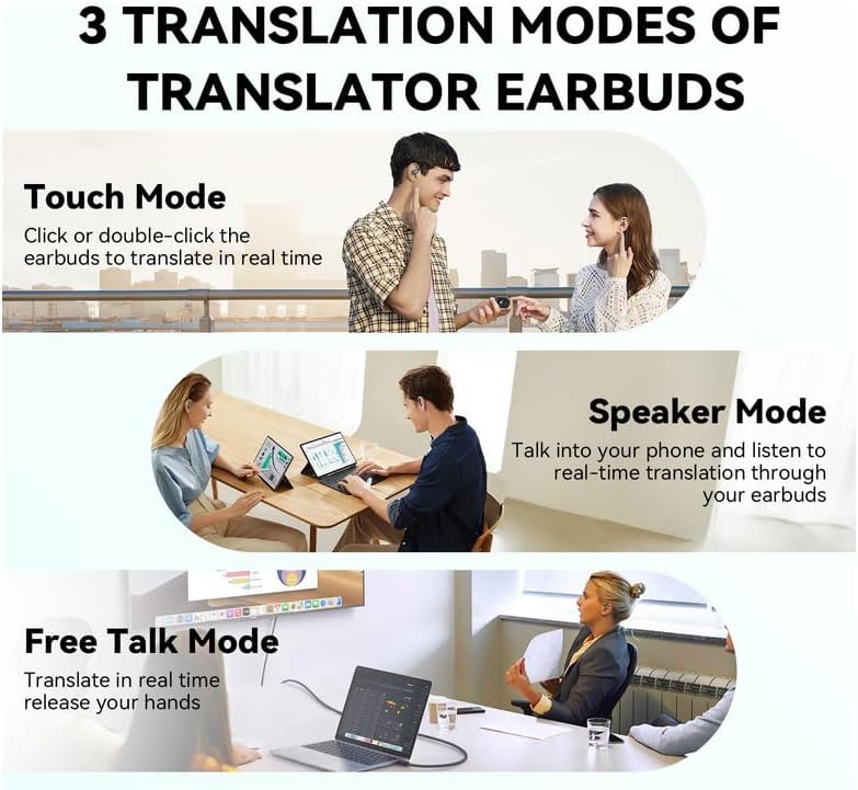 ERAZER X8 AI Translator Earbuds – 40 Hrs Battery - VIP