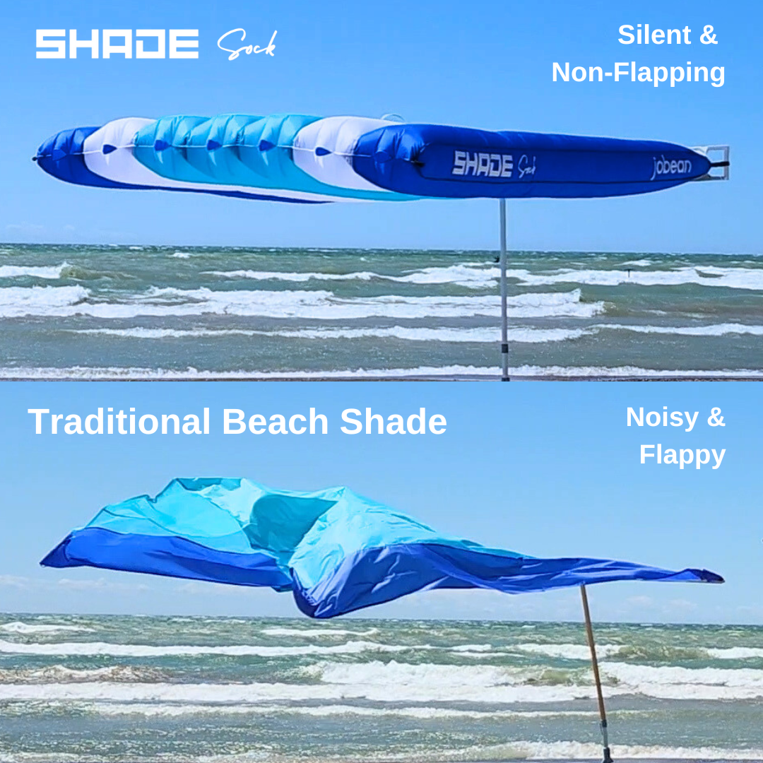 ShadeSock Silent Wind-Inflating Beach Canopy - VIP