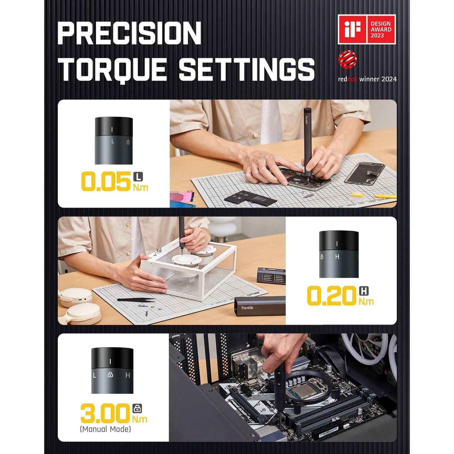 Fanttik E1 MAX Precision Electric Screwdriver - VIP