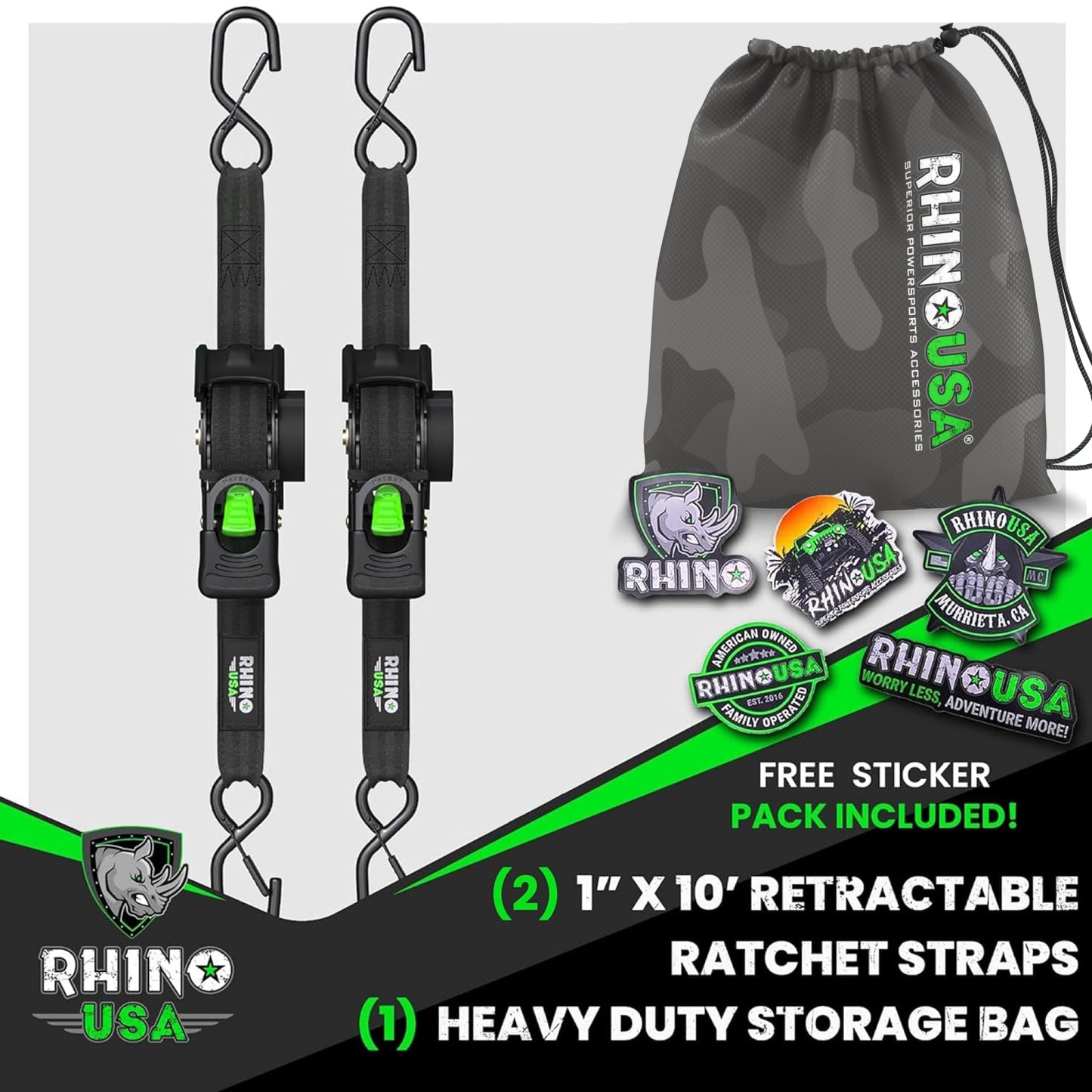 Titan Retracta–Strap 2″×10′ | Retractable Ratchet Straps - VIP