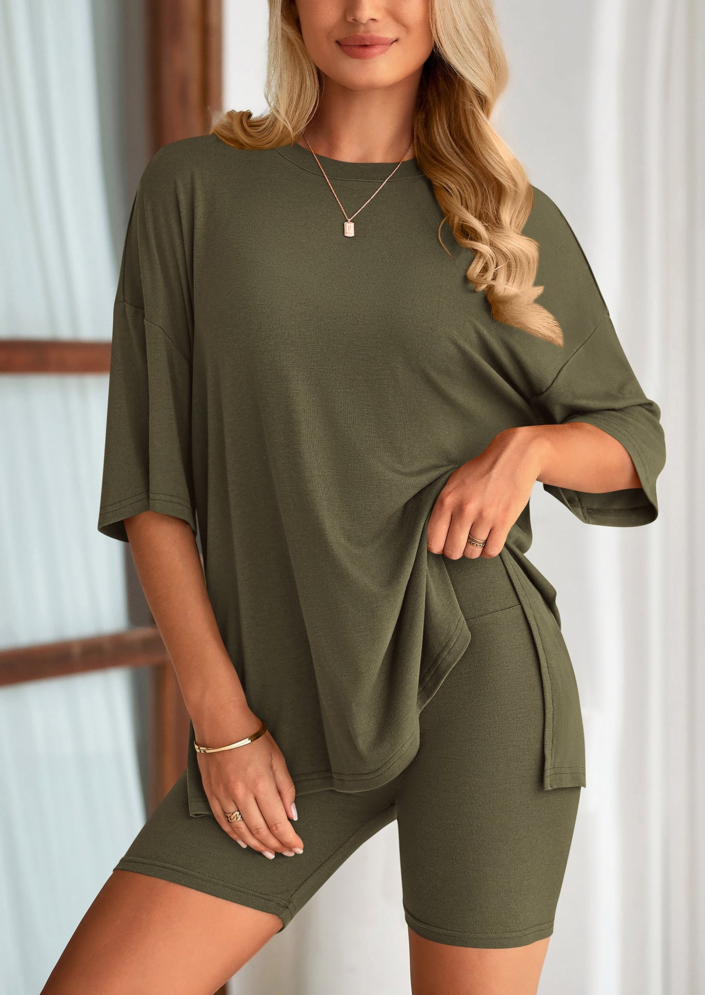 Women's Two Piece Ultra Comfy Summer Lounge Set - VIP