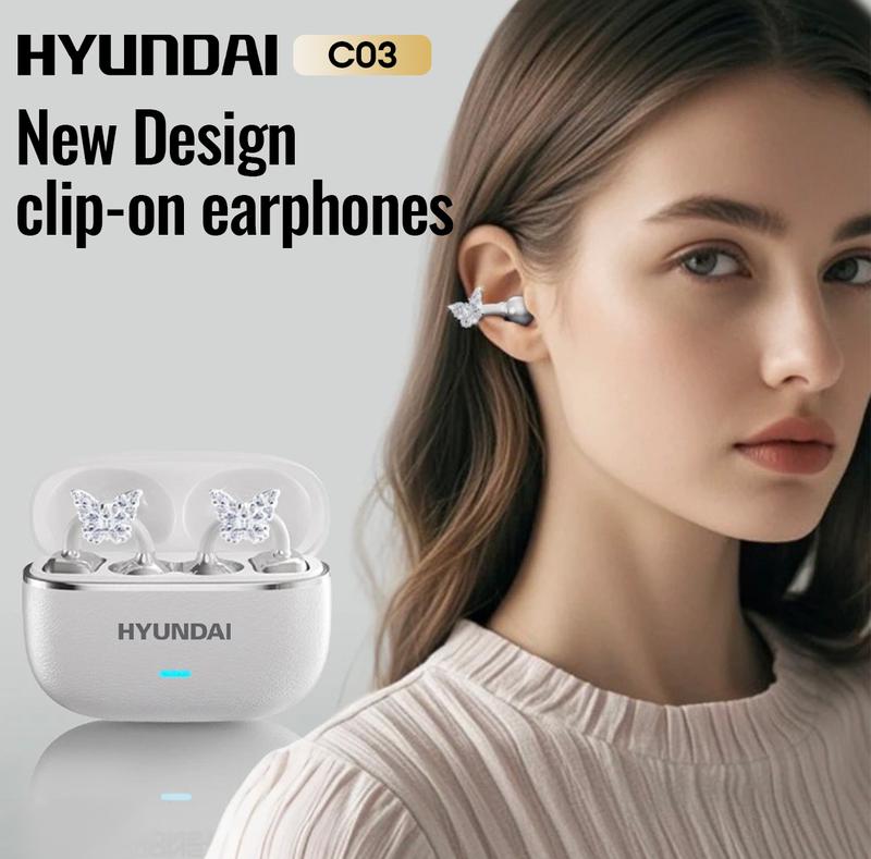 HYUNDAI® C03 Clip-On Earbuds – 360° Panoramic Sound - VIP