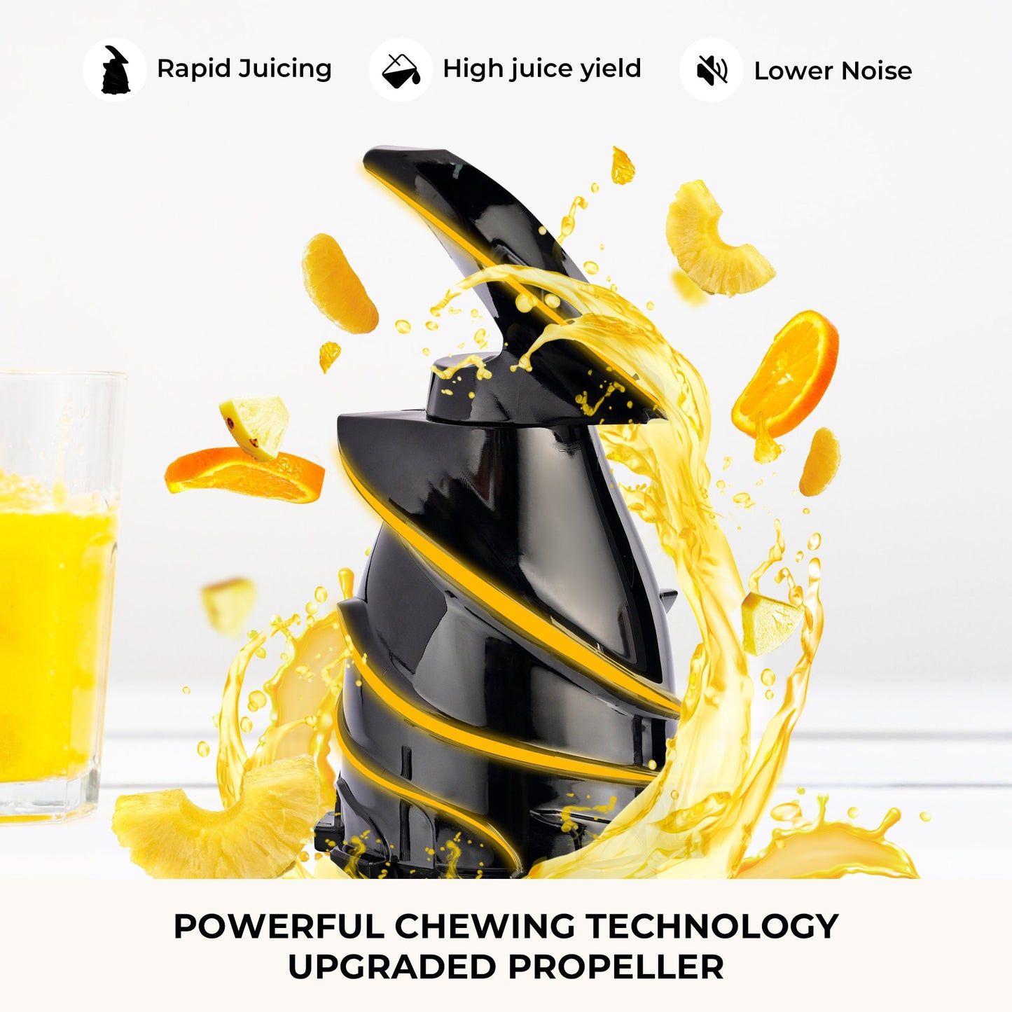 Susteas JuiceDrive Turbo 3.0 | Cold Press Juicer, Large Inlet, Slow Masticator, High Yield Juice Extractor - Easy to Clean - VIP
