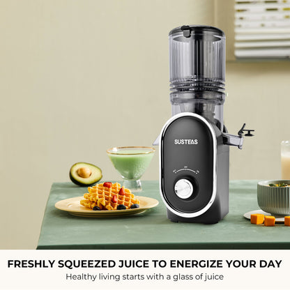 Susteas JuiceDrive Turbo 3.0 | Cold Press Juicer, Large Inlet, Slow Masticator, High Yield Juice Extractor - Easy to Clean - VIP
