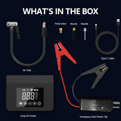 Ultimate Car Power Kit | Portable Car Jump Starter with Air Compressor - VIP