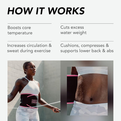 Ultimate Sweat Boost Belt | Premium Sweat Enhancing Fitness Belt for Women & Men - 5 Adjustable Sizes - VIP