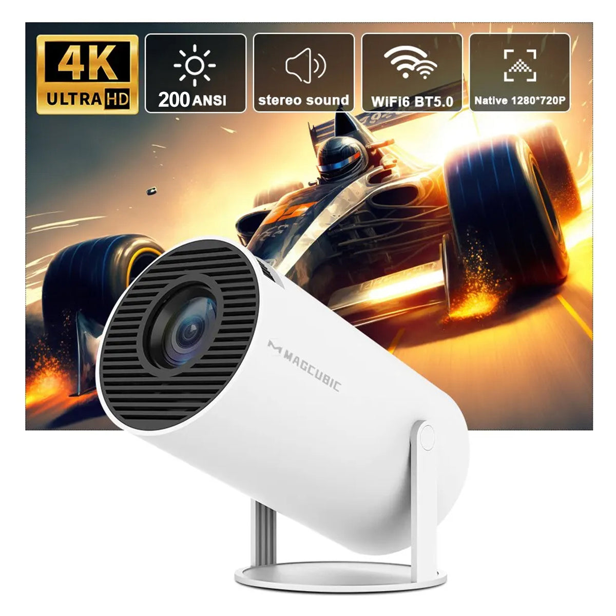 MAGCUBIC HY300 Pro 4K - The Anywhere Super Projector - VIP
